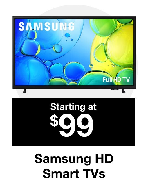 Samsung HD Smart TVs starting at $99